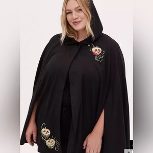 🎊Disney Snow White and the Seven Dwarfs Evil Queen Poison Apple Black Hoo…